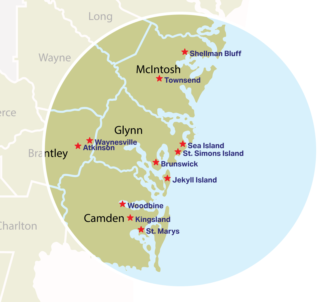 Service area map
